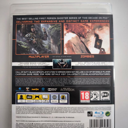 Call of Duty Black Ops 3 PS3 game like new