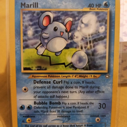 Marill 66/111 Neo Genesis Pokémon card used