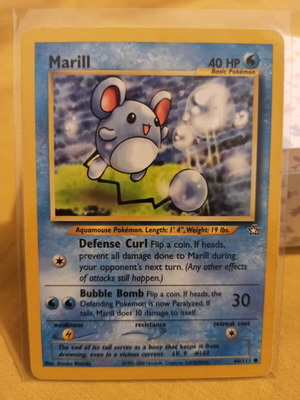 Marill 66/111 Neo Genesis Pokémon card used