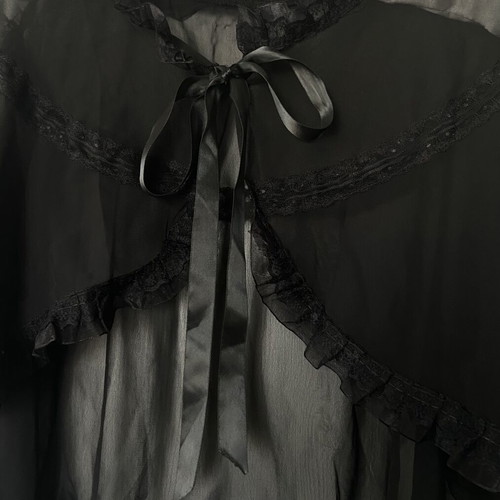 Goth cape new, black, one size