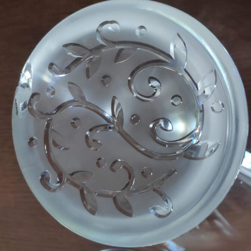 Cristal d'Arques set 2 used crystal bowls JG Durand Organdi