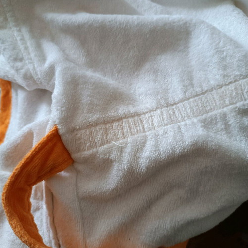 Baby bathrobe used with duck design for 12-18 months, 100% cotton