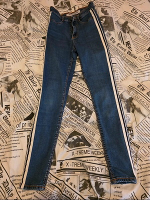 Zara skinny jeans like new, size S 36 8, blue