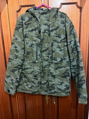 Zara Camo Utility Jacket Size L Like New
