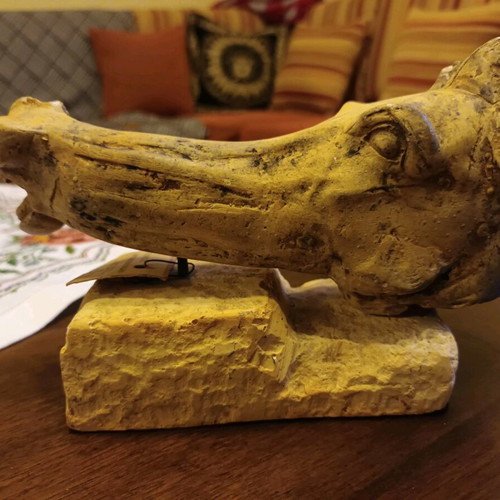 Horse head used from the eastern pediment of the Parthenon by G. Papamichalakis