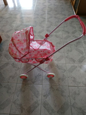Doll stroller like new with canopy