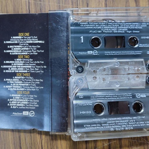 Now Hits '92 audio cassette used