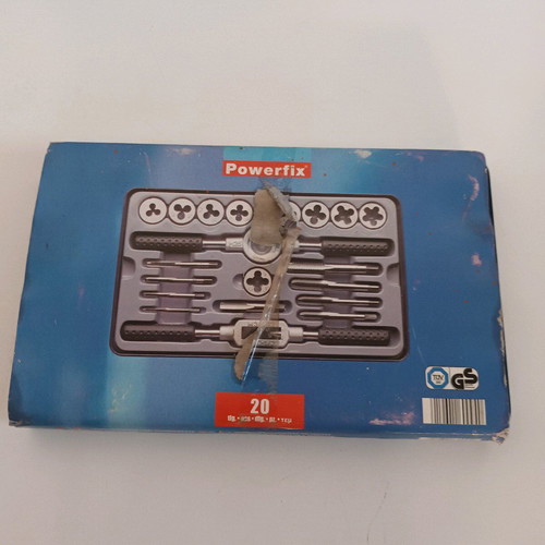 Powerfix σπειροτόμος τρυπάνι και σετ κοπής σαν καινούργιο