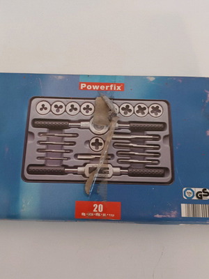 Powerfix σπειροτόμος τρυπάνι και σετ κοπής σαν καινούργιο