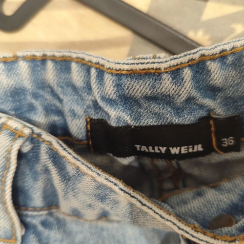 Tally Weijl Y2K low-rise denim mini skirt like new, light blue