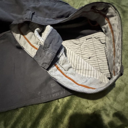 Dockers D1 Slim Fit men's chino pants used, dark blue gray, W32 L34