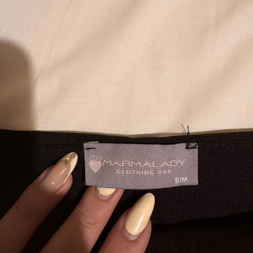 Mini skirt with shorts, black, size S/M