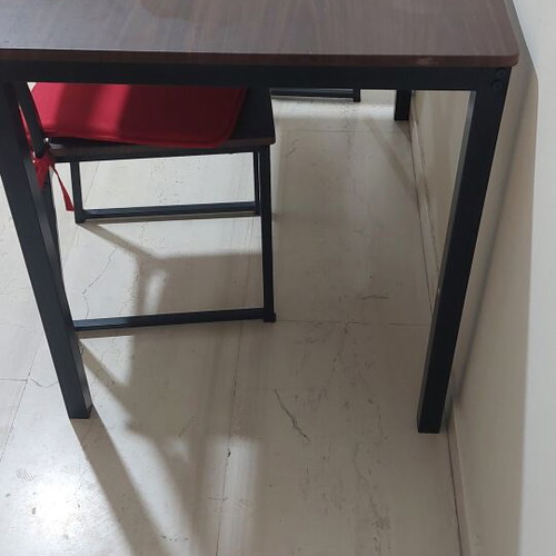 Kitchen dining set with 2 chairs, dark brown