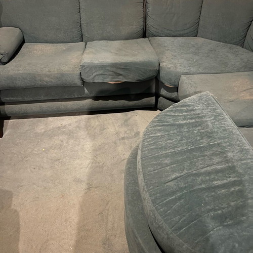 Multifunctional corner sofa used in blue color