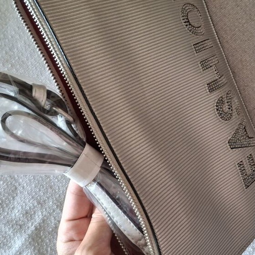 Silver Envelope Bag with Shoulder Strap new