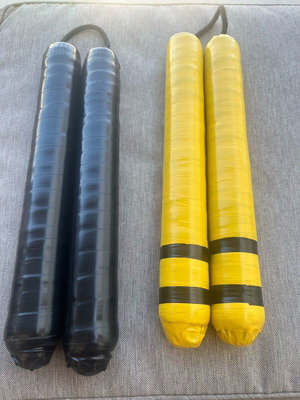 Nunchaku κρόταλα χειροποίητα με προστατευτικό υλικό