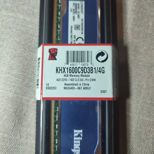 Kingston HyperX 4GB DDR3 1600MHz RAM new, sealed, unused