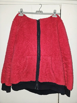 Jacket with hood and face with ears like new, pink, size L