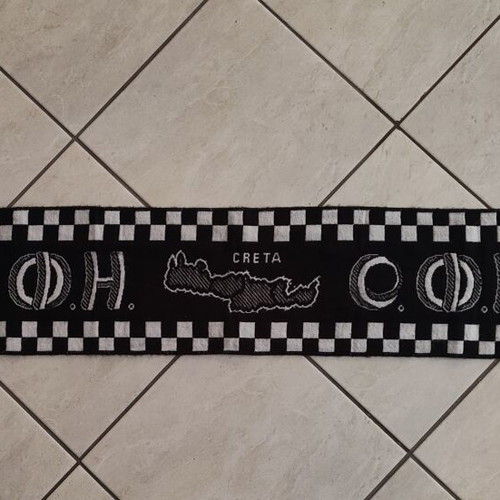 Ofi Crete Football Scarf used with Crete map design