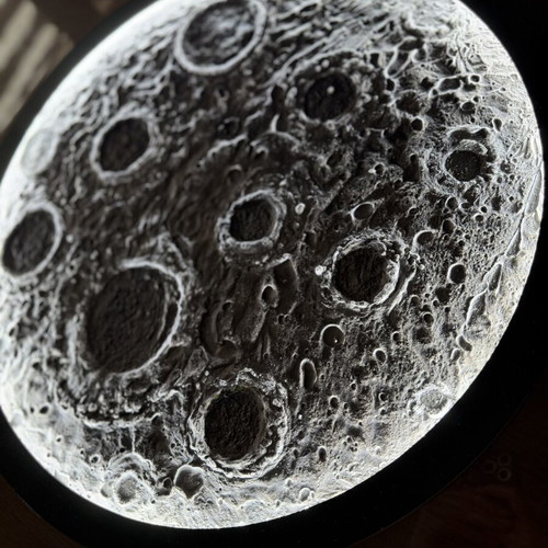 Decorative LED Moon Lamp 3D wall light custom made