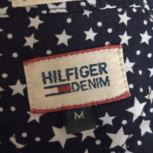 Tommy Hilfiger dress with star pattern and waist belt, new, size M