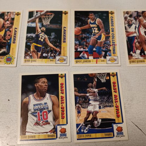 Upper Deck 1991-1992 basketball cards used, pack of 10