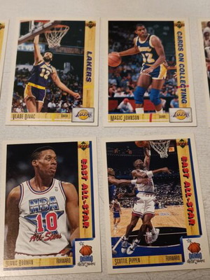 Upper Deck 1991-1992 basketball cards used, pack of 10