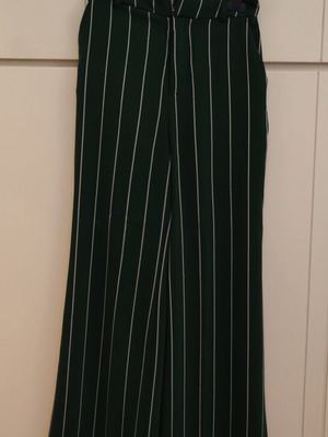 H&M wide-leg green pants like new, size XS