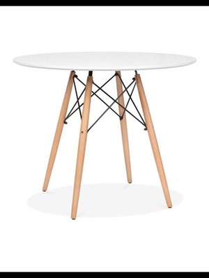 White table new with nylon, 80 cm diameter