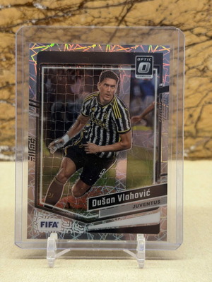 Panini Donruss Optic Soccer Dusan Vlahovic Silver Velocity Prizm κάρτα 2023-24 καινούργια