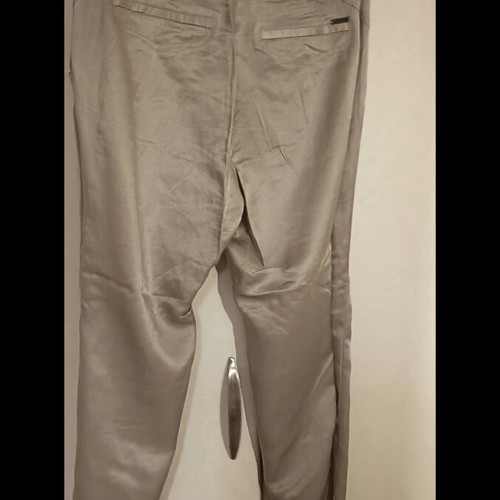 Stradivarius satin pants like new, gray and beige, size S