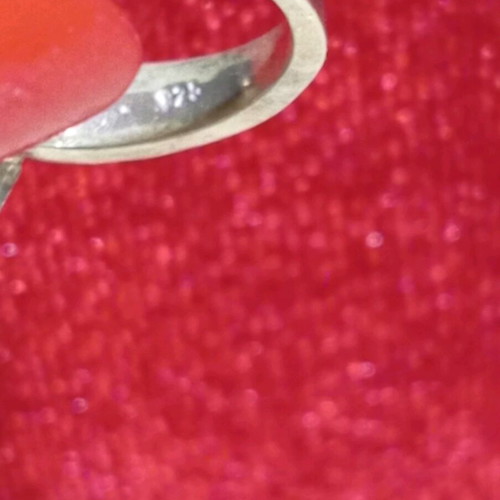 Silver 925 vintage ring new with zircon stone