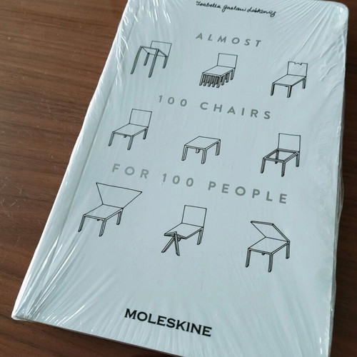 Book Almost 100 Chairs for 100 People Moleskine new, design sketch