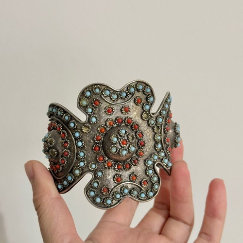 Vintage bracelet used with a few missing stones