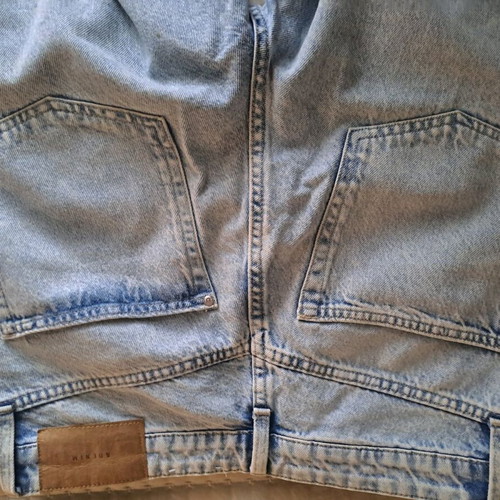 Jeans with wide leg in light blue shade like new, size 38