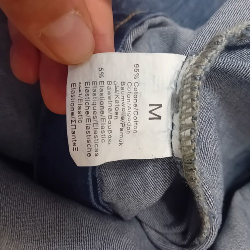 Men's denim shirt, blue, size M