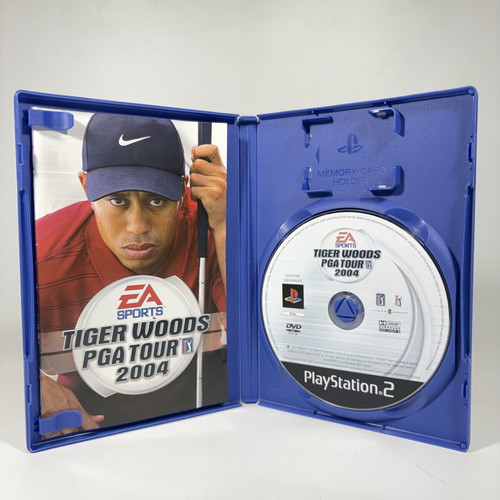 Tiger Woods PGA Tour 2004 PlayStation 2 game used, complete with manual