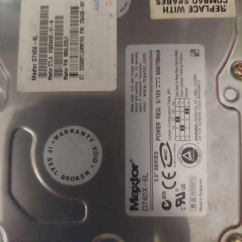 Maxtor HDD disk 20 Gb IDE used