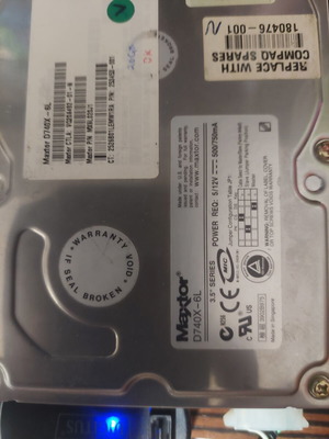 Maxtor HDD disk 20 Gb IDE used