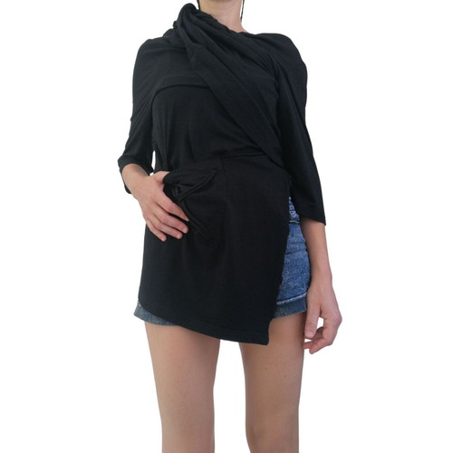 Φλερτ by Φανή Τσακίρη black blouse like new, small-medium