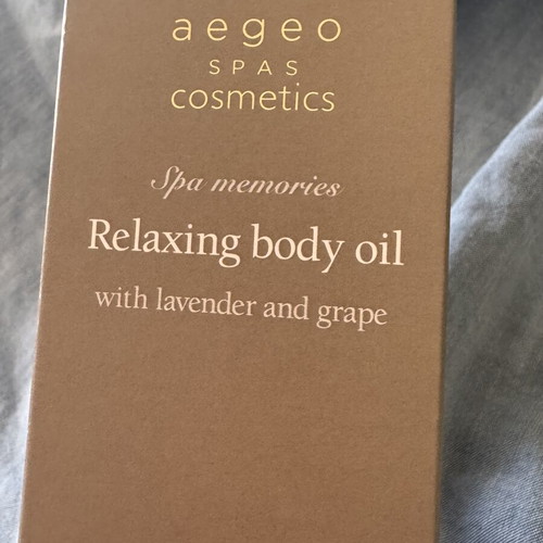 Body oil Aegeo Spas new, suitable for massage