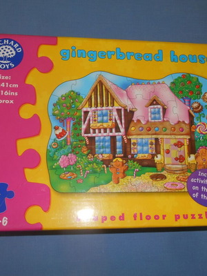 Gingerbread House puzzle used, 35 pieces, ages 3-6