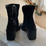 Black ankle boots like new, size 39