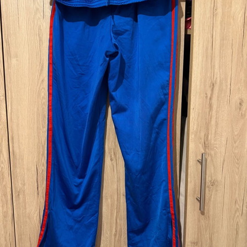Adidas tracksuit S authentic like new, blue and red with zipper