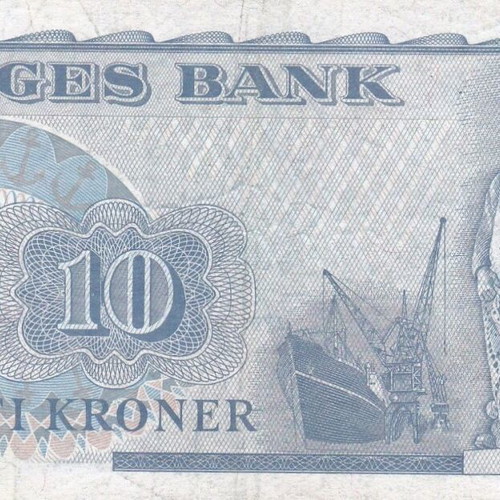 Norwegian banknote used