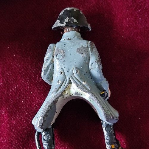 French Lead Soldier Napoleon on Porcelain Horse used