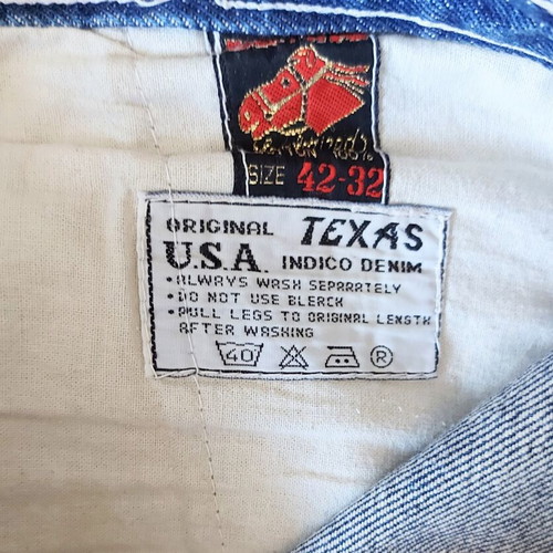Texas Carpenter vintage unisex jeans, high waist, denim