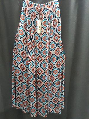 Γυναικεία φούστα καινούργια με σχέδια, μακριά, μέγεθος XXL