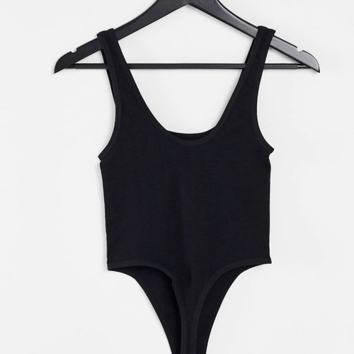 Thong bodysuit black size M, excellent condition