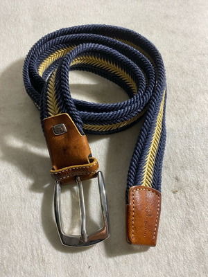 Sergio Tacchini Men's Belt Like New, Length 105 cm, Brown Leather